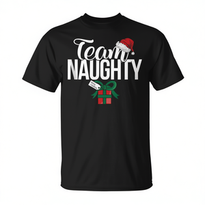 Débardeur et T-shirt assortis pour couple Naughty Team – Vêtements promotionnels pour équipes - Product Image 2