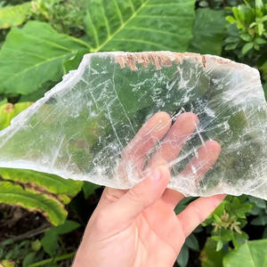 Vente en gros de plaques de sélénite brute, pierre minérale de guérison, tranche de sélénite transparente pour l'énergie - Product Image 4