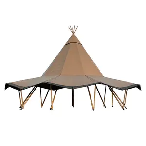 Großhandel abnehmbare Zelte Luxus Camping Hotel Zelt für mehrere Personen