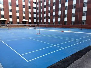 <b>PVC</b> Indoor Sports Court Flooring 8mm Anti-Slip Purple Badminton Court <b>Tiles</b> - Product Image 6