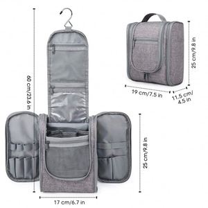 Bolsa de Aseo de Viaje Colgante Personalizada de Fábrica BSCI, Organizador de Maquillaje Cosmético para Mujer, Bolsa de Cosméticos de Viaje de Gran Capacidad - Product Image 4