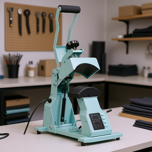 Presse à chaud semi-automatique électrique avec plaques interchangeables pour casquettes et HTV 110V D0100X30W5X - Product Image 2