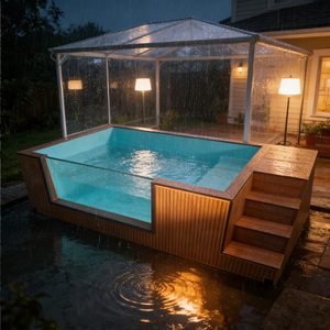 Solution de piscine compacte pour petits jardins avec chauffage et jets - Product Image 1