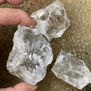 Atacado pedra natural white clear pedra cura de cristal de quartzo em bruto Espécime Mineral