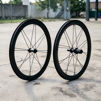 Ensemble de roues Worldcycle G-CLA V2406 406 Star Spoke, légères, en alliage d'aluminium 6061, frein V, moyeu 7075, profondeur de jante 40 mm
