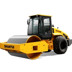 Machines de construction de routes SHANTUI rouleau de route à tambour unique à vibration de 10 tonnes SR10