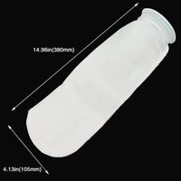 Sac filtrant PP 105380mm 4.1314.96in avec collier d'ouverture en plastique pour traitement industriel de l'eau et filtration de liquides