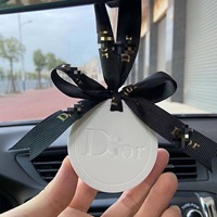 Diffuseur de parfum en pierre pour voiture, motif étoile porte-bonheur, nouveau design, avec logo lettre, pour le commerce international