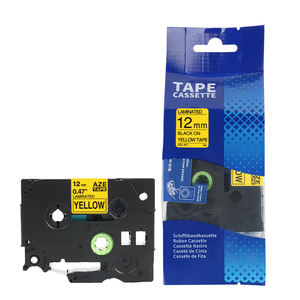 <span class=keywords><strong>Etiqueteuse</strong></span> Compatible <span class=keywords><strong>Ruban</strong></span> Pour <span class=keywords><strong>Brother</strong></span> Tze Label Tape TZe-631 TZ631 Texte Noir Sur Fond Jaune Lamine 12mm Label Cassette - Product Image 1