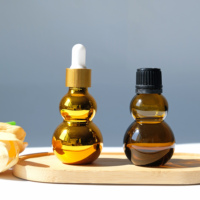 Bouteille d'huile essentielle en verre de gourde de couleur personnalisée bouteille de parfum