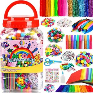 Kit d'artisanat DIY pour enfants avec plus de 1000 fournitures d'art et d'artisanat pour l'école et les projets faits main - Product Image 1