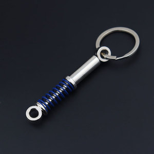 Llavero Creativo de Piezas de Automóvil en Miniatura de Metal, Llavero con Forma de Turbo, Disco de Freno, Amortiguador, Palanca de Cambios, Colgante de Piezas de Automóvil - Product Image 1