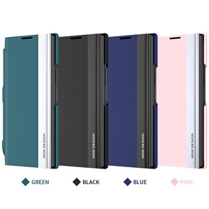 Étui en cuir avec support pour stylet pour <span class=keywords><strong>Samsung</strong></span> <span class=keywords><strong>Galaxy</strong></span> <span class=keywords><strong>Z</strong></span> TriFold / <span class=keywords><strong>Z</strong></span> Fold 8 Ultra / 7 6 <span class=keywords><strong>5</strong></span> 4 3, <span class=keywords><strong>coque</strong></span> arrière givrée antichoc pliable - Product Image 5