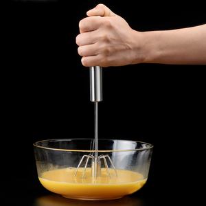 Outil de cuisine en métal et acier inoxydable Fouet rotatif Mélangeur <span class=keywords><strong>manuel</strong></span> <span class=keywords><strong>Batteur</strong></span> à oeufs semi-automatique - Product Image 4