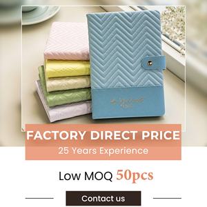 Muestra Gratuita de Cuaderno de Lujo de 8.45 x 5.7'' con Logotipo Estampado en Dorado sobre Cuero PU, Personalizable al por Mayor para Regalos Empresariales y de Oficina - Product Image 2