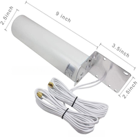 Antenne de routeur en forme de canon à gain élevé 12 dBi pour amplification du signal de téléphone mobile 4G LTE en extérieur