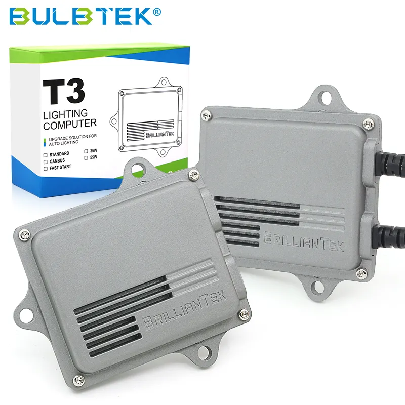 BULBTEK T3-F5 hidバラスト12v35w最高品質の自動ACスリムF5高速明るいHidバラスト55W