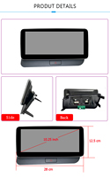 Autoradio Android 14 8 cœurs 10,25 pouces, écran HD, GPS, navigation, CarPlay sans fil, OBD2, amplificateur RGB, WIFI 4G, pour Audi Q5 2009-2016