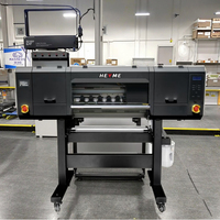 Heyme Neuer DTF-Drucker mit 1 Jahr Garantie, 4 I3200 Druckköpfen, 18-23 Std. Druckgeschwindigkeit für Textildruck mit Pulverschüttler