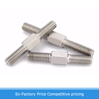 M3 M4 M5 M6 M8 M10 M12 M14 M16 A2 304 Stainless Steel Double End Studs Bolt Left and Right Thread Screw Rod Stud Bolt