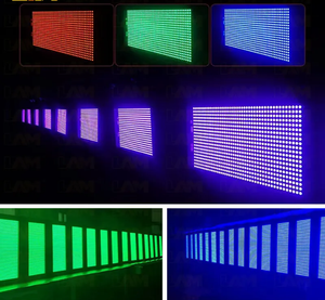 SecondhandRGB 1000W Strobe Light LED Stage Lamp DMX512 Disco Lighting Effect Fixture With <b>Dimmer</b> Control - Product Image 5