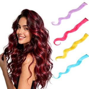 วิกผมหยิกยาว20นิ้วสำหรับสาวๆวิกผมยาวหลาก<span class=keywords><strong>สี</strong></span>พร้อมคลิปต่อ<span class=keywords><strong>ผม</strong></span> - Product Image 1