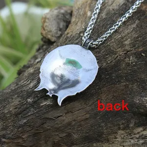 Ciondolo a forma di testa di lupo vichingo in acciaio inossidabile da uomo, collana con lupo celtico, talismano norreno, gioielli etnici con <span class=keywords><strong>luna</strong></span> <span class=keywords><strong>e</strong></span> sole - Product Image 3