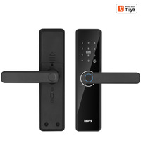 XSDTS F20 Funciona con Tuya, Cerradura Inteligente con Huella Dactilar, Control Remoto WiFi, Seguridad Avanzada, Entrada sin Llave para Hogar Inteligente