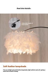 Lampadaire Plume de Fer Moderne LED E26 Ra80 1600 Lumens, Luminaire Vertical Designer à Intensité Variable Blanc Chaud pour Salon et Chambre - Product Image 4