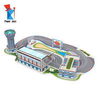 3D Mini Racetrack Papier Mousse Puzzle avec Métal Voiture Enfants Puzzle Jouet DIY Jouet Éducatif Enfants Cadeau Papier Jazz
