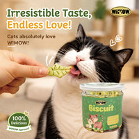 Biscuits à la Catnip Saveur Poulet 70g Croquants Sans Céréales Riches en Protéines Friandises Dentaires pour Chatons Soins Bucco-Dentaires Naturels pour l'Immunité