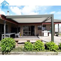 Pergola en aluminium haut de gamme Sweet Home, imperméable, gazebo d'extérieur avec lames orientables automatiques et éclairage LED intégré
