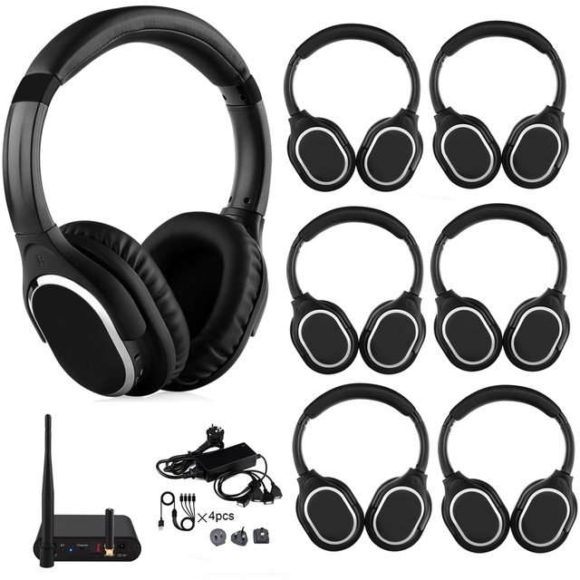 Shenzhen Manufacturer Wholesale Silent Disco Headsets Wireless Earphone Headphones for Outdoor Movie, Film, Conference RF998A