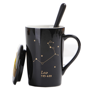 Tasses à thé en porcelaine en gros, tasses à café en céramique noire personnalisées à bas prix - Product Image 6