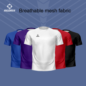 Rigorer Tee Shirt 100% Polyester Custom T-shirts Manufacturer Action Sports T-shirts for Outdoor Sports Activities