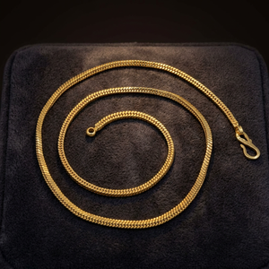 Cadena de Oro de 14K, 18K, 24K al por Mayor, Cadena de Eslabones de Serpiente, Cadena de Moda, Cadena de Latón, Diseño de Cadena Moderna, Cadena Estilo Serpiente - Product Image 3
