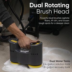 Dapper Commercial Carpet <b>Cleaner</b> 2.5 Gal Tank Hot Water <b>Spray</b> Function Upholstery Extractor - Product Image 5