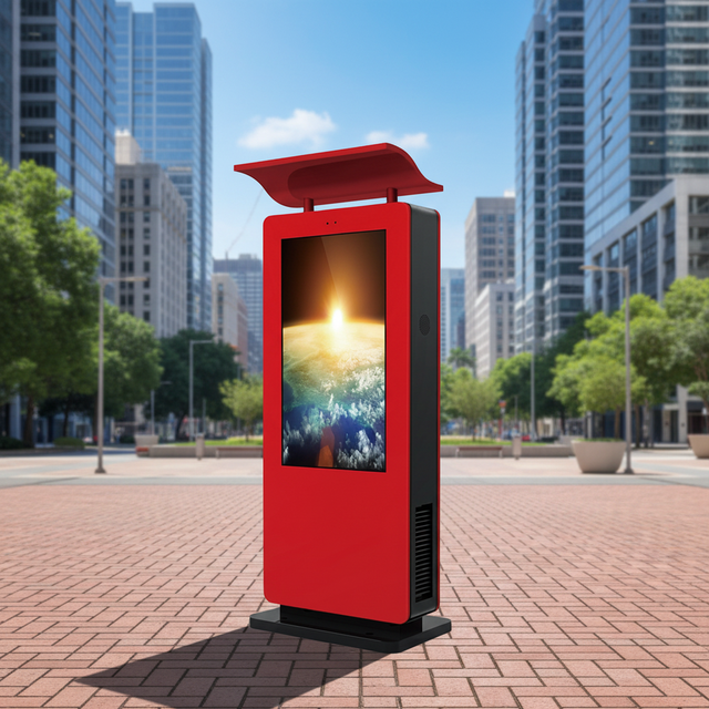 Floor Stand Advertising Screen Outdoor Interactive Android Totem High Brightness Waterproof Advertising LCD Kiosk Display