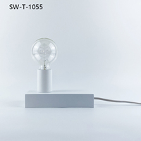 Lampe de table LED minimaliste portable noire 220V pour la décoration de la maison, le restaurant, le bar, petite lampe artistique