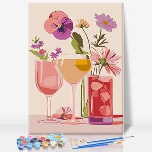 Kit de peinture par numéros personnalisé avec cadres muraux - Peintures sur toile de portraits et ensemble d'art mural classique pour la décoration intérieure - Product Image 1