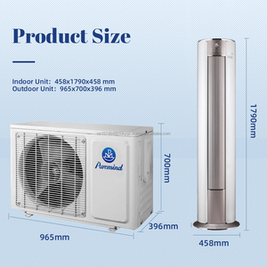 Puremind R410a Armoire cylindrique Climatiseur 24000Btu Non Inverter Floor Standing Type AC Climatiseur pour la maison - Product Image 5