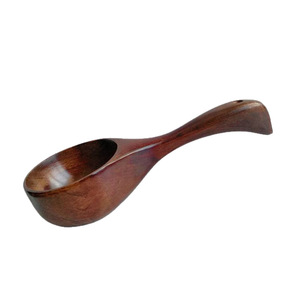 Cuillère à riz en bois de style japonais, grande louche à soupe, anti-brûlure, cuillère à collation populaire en ligne, prête à être expédiée - Product Image 4