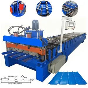 Petit pain entièrement automatique de panneau de toit en métal de zinc de profil d'Ibr de commande numérique par ordinateur formant la machine