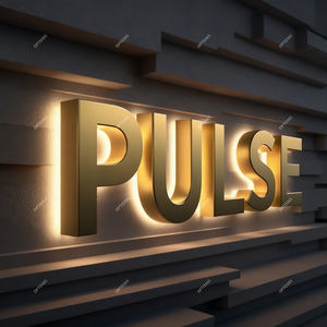Enseignes lumineuses 3D personnalisées en lettres <span class=keywords><strong>canal</strong></span> LED pour extérieur, logo mural d'entreprise, panneau rétroéclairé en acier inoxydable, enseigne 3D en lettres <span class=keywords><strong>canal</strong></span> - Product Image 2