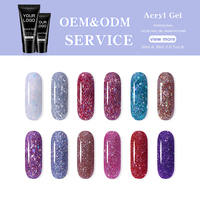 Gel acrylique JOUS 15 ml en gros pour la construction d'extensions d'ongles, durcissement UV LED, fortifiant pour les ongles, gel multi-usages, disponible en vrac