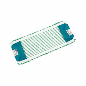 Ricambio in Microfibra per Mop Piatto Professionale con Tasche 13X40 Grs. Bianco (scatola da 12 pezzi) Alta Qualità e Lunga Durata - Product Image 2
