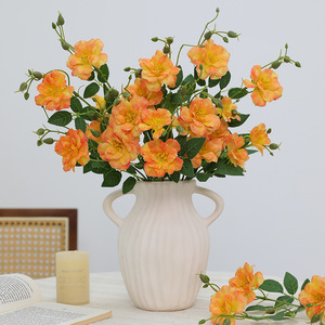 <b>Artificial</b> Rose <b>Bouquet</b> Plastic Silk Flowers High Simulation Wedding Home Decor White Light Pink - Product Image 3