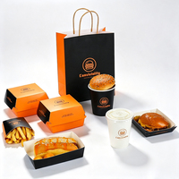 Échantillon Gratuit : Boîte en Carton Jetable pour Frites, Emballage Alimentaire Personnalisé, Boîtes à Burgers, Boîtes à Poulet Frit, Boîtes à Popcorn, Contenant à Emporter