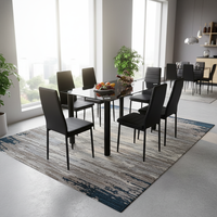 Ensemble de table à manger Juego De Comedor 6 Sillas Comedor De acer Inox De 6 Sill Ensembles de table à manger 6 chaises