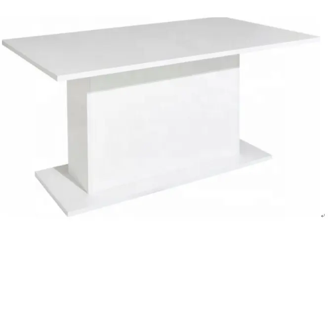 Amazon Hot Verkoper Moderne Mdf Eettafel Met Hoogglans Met Vlinder Extension